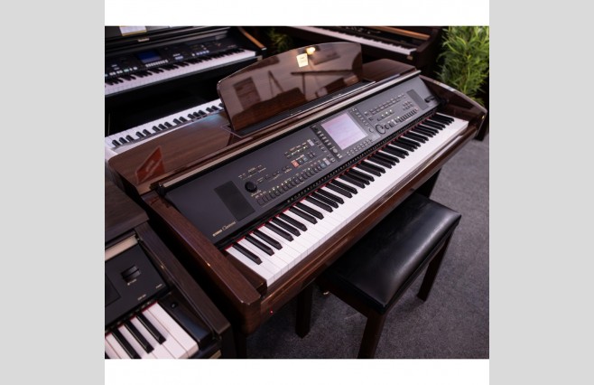 Used Yamaha CVP309 Polished Mahogany Digital Piano Complete Package (SN:GBRCLY01014) - Image 4